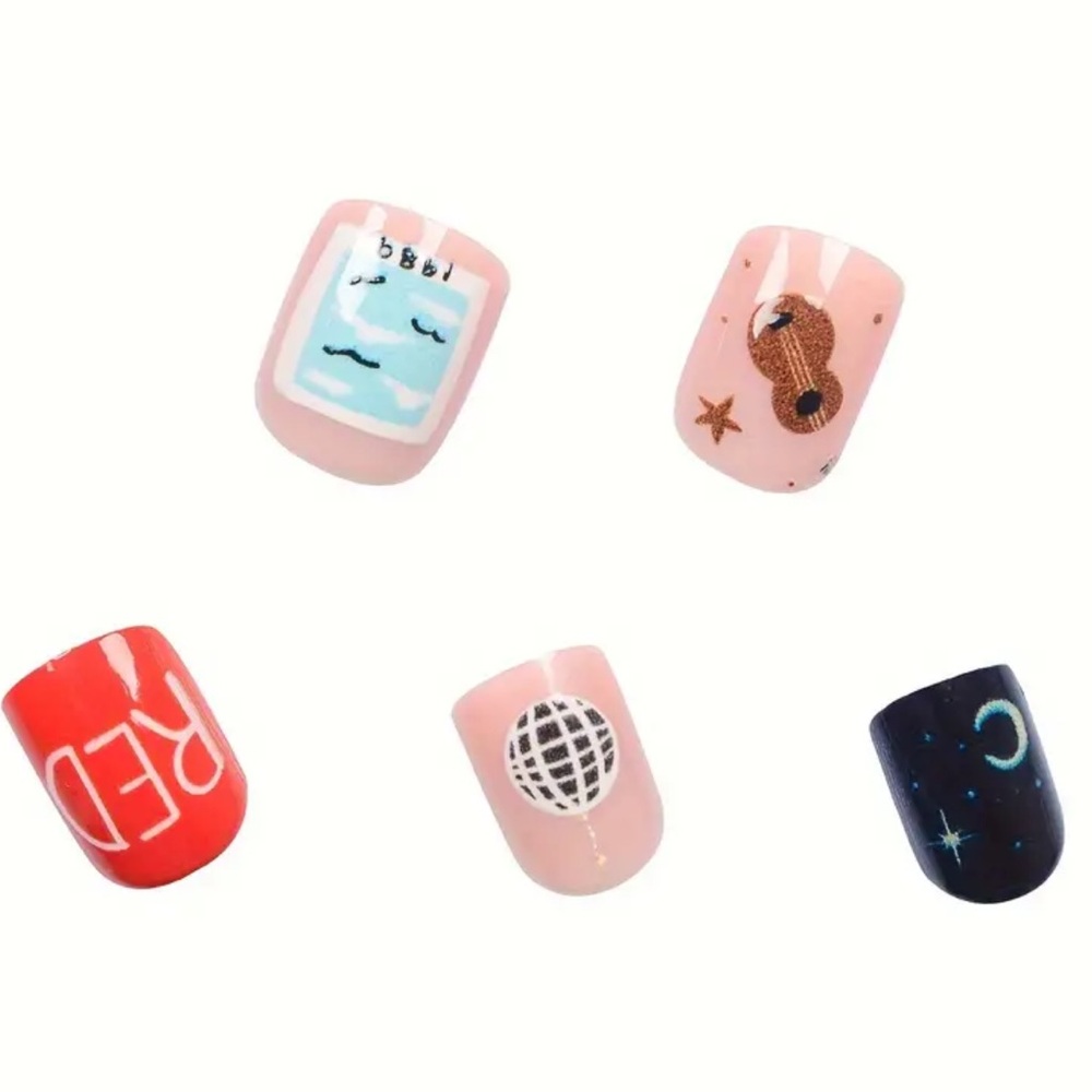 Swiftie Press On Nails Taylor Swift The Eras Tour Fake Nail Set Glue On Acrylic - Picture 8 of 12